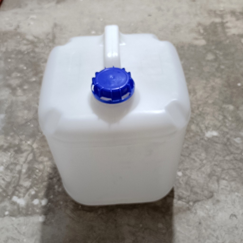 jerigen kotak tebal putih 20 liter / 20kg food grade bisa untuk kimia, dll.