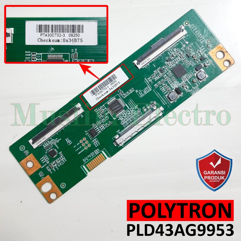 Tcon LED TV Polytron Android PLD43AG9953 43AG9953