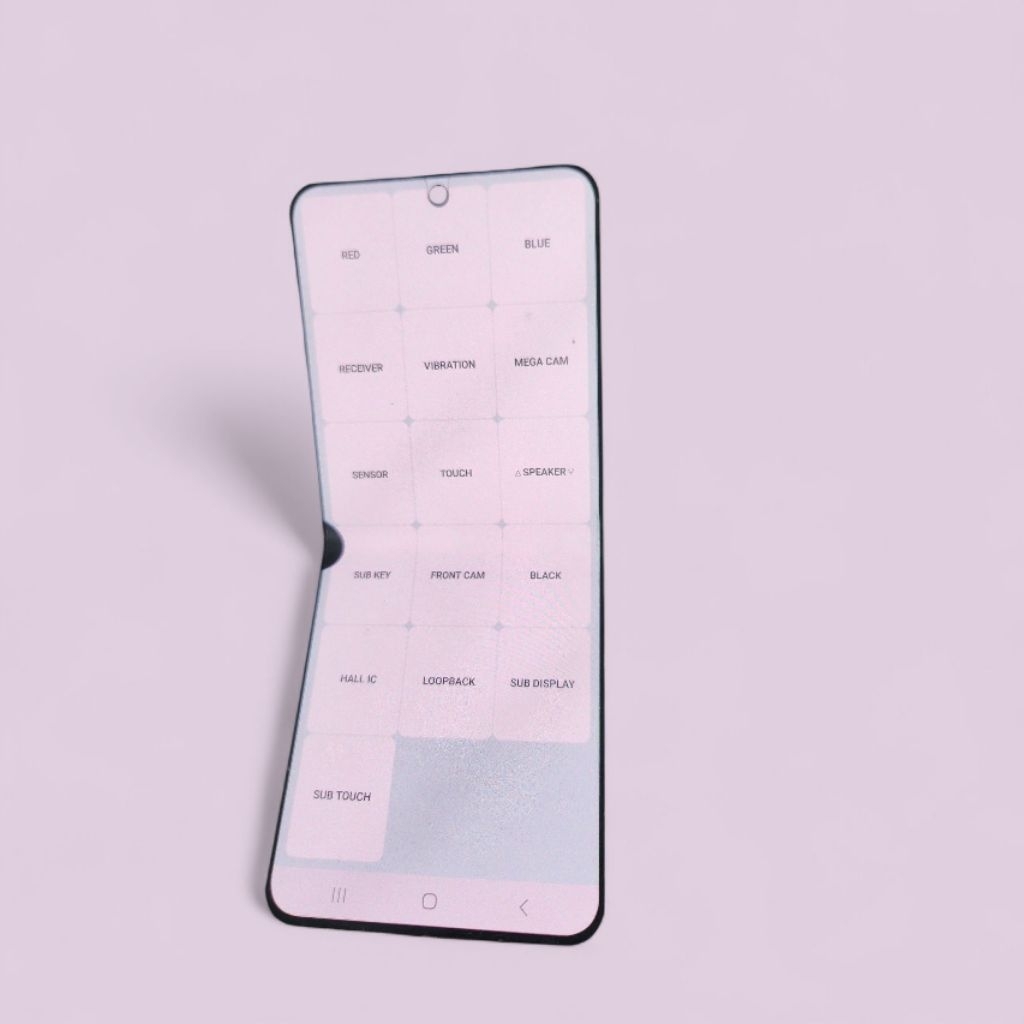 Samsung LCD Z Flip 5 Original Copotan Minus Layar Lcd Samsung Z Flip 5 Original Copotan Minus