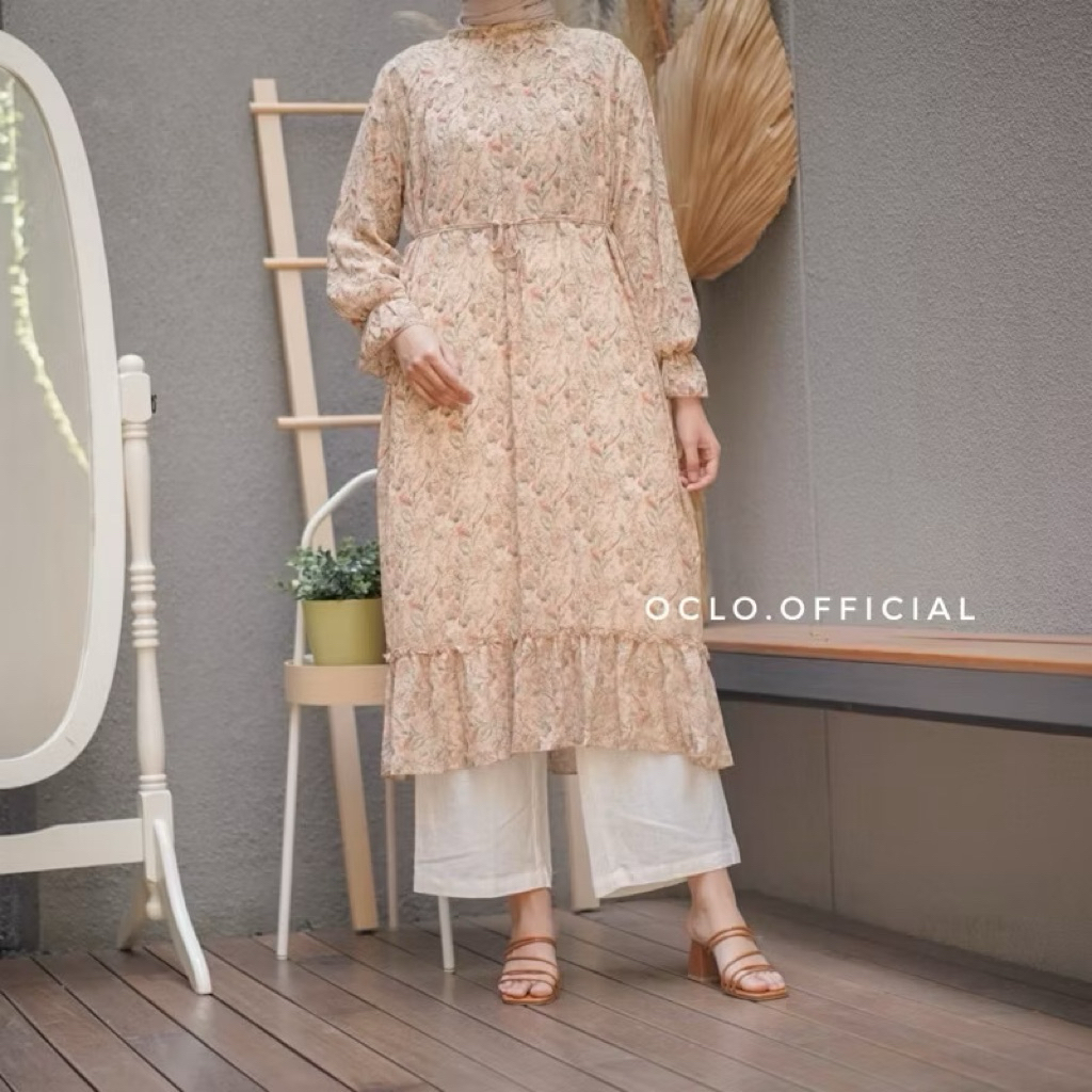 [PRELOVED] XELARI TUNIK/MIDIDRESS FLOWER BY OCLO.OFFICIAL