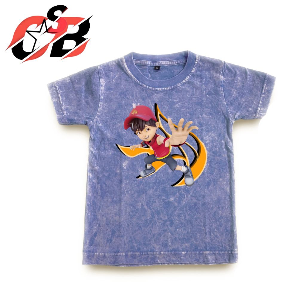 BAJU ANAK KAOS WASHED BOBOIBOY API