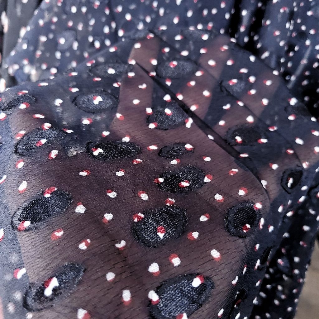 KAIN SIFON URAGIRI PREMIUM MOTIF POLKADOT - KAIN SIFON RUBIAH MOTIF DOT - KAIN SIFON EMBOS MOTIF POL