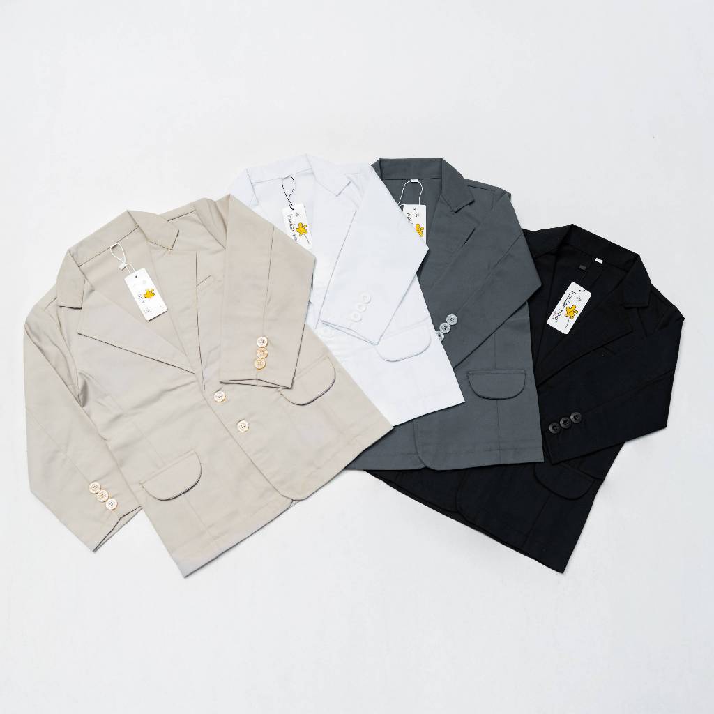 haidar riziq jas santri blezer anak laki laki atasan outerwear formal polos