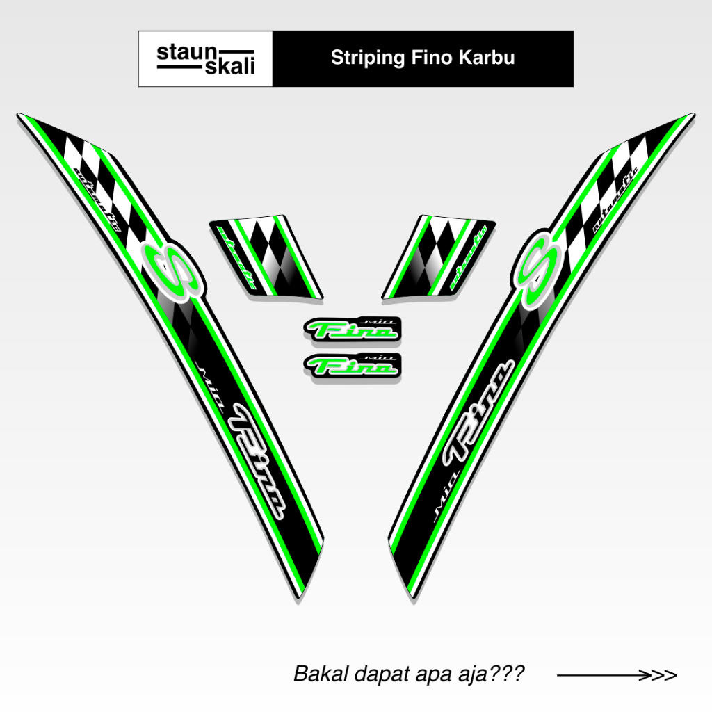 Striping Fino Karbu Variasi (33) Full Body Original