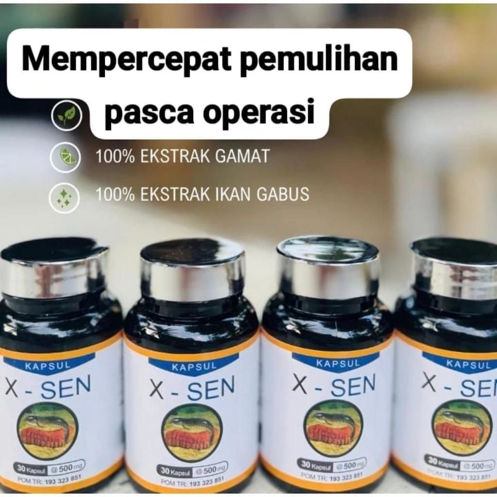 XSEN BY FDN  JAMIN ORIGINAL 100% / X-SEN FDN ORIGINAL / KAPSUL IKAN GABUS GAMAT UNTUK KOLESTEROL ASA