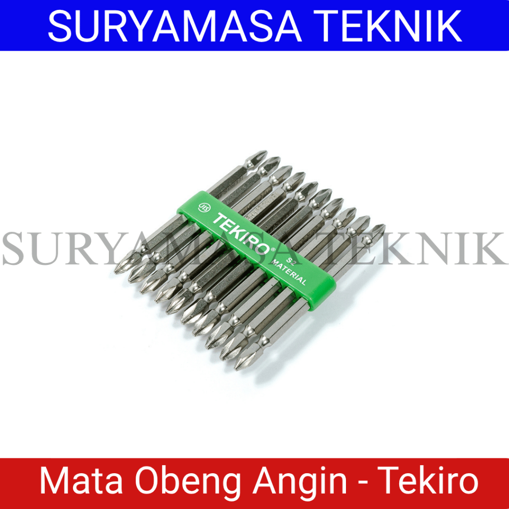 Mata Obeng Angin PH1 & PH2 TEKIRO – Bit Obeng Pneumatic Anti Slip (ECER)