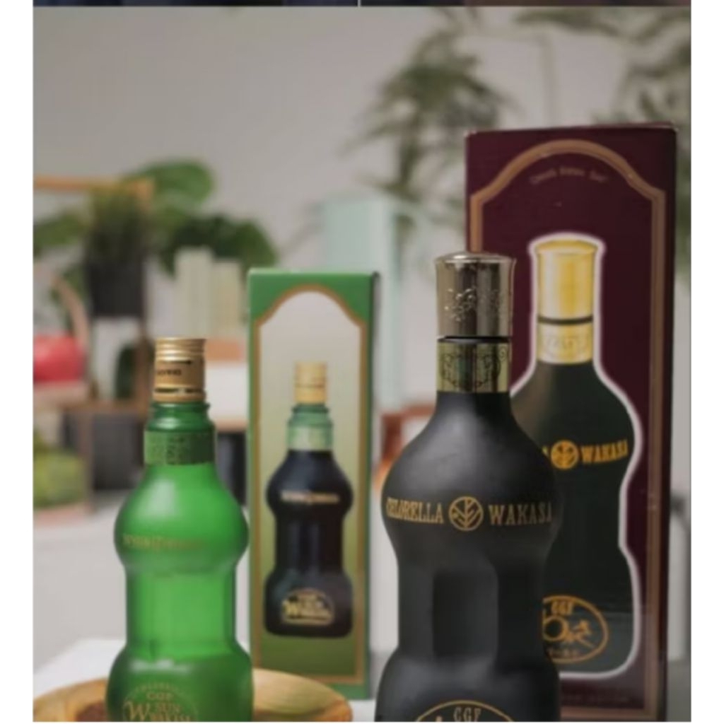 W Sun Wakasa 500ml Ekstra Chlorella CGF untuk Tubuh Bugar & Awet Muda