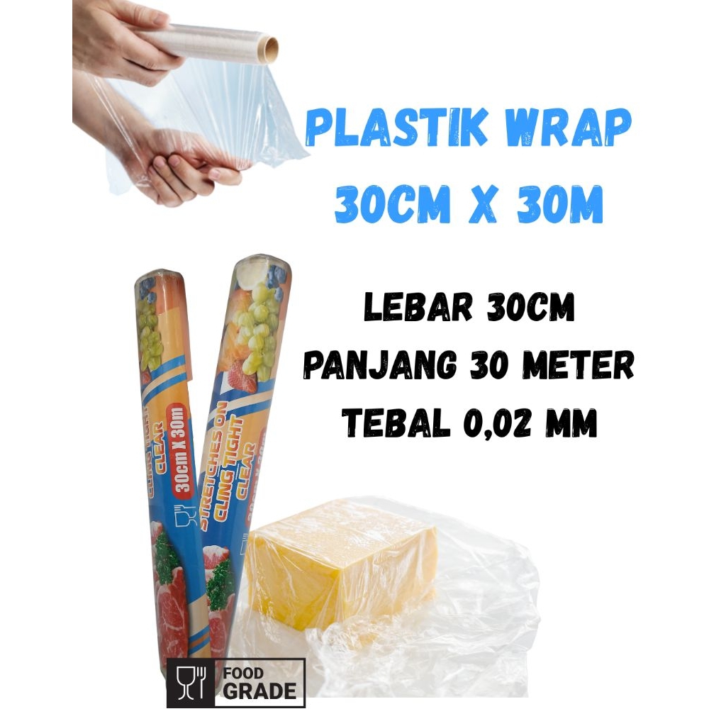 Plastik wrapping cling wrap - pembungkus makanan - wrap cling