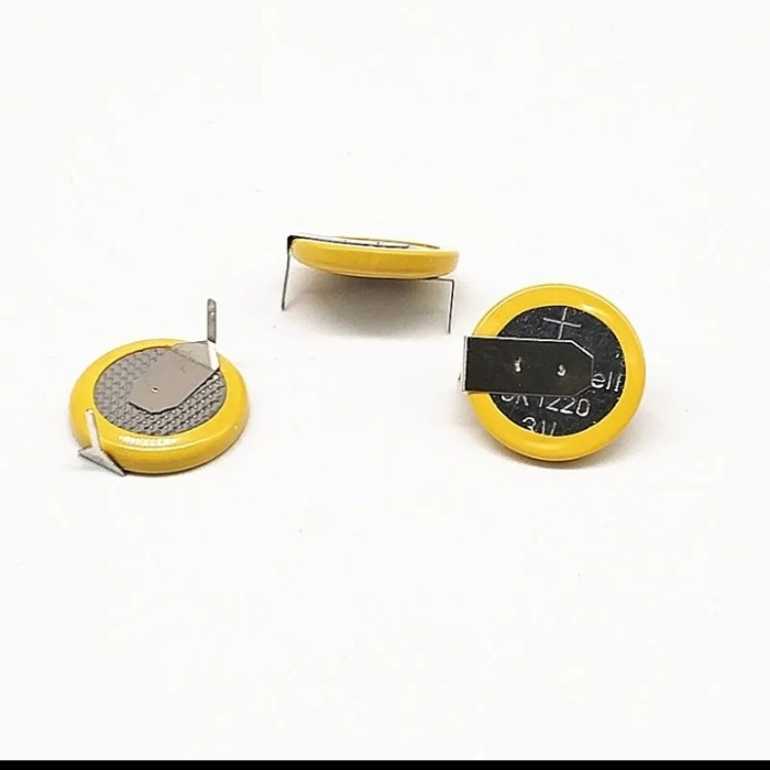 baterai CMOS laptop cr1220 Horizontal foot welding