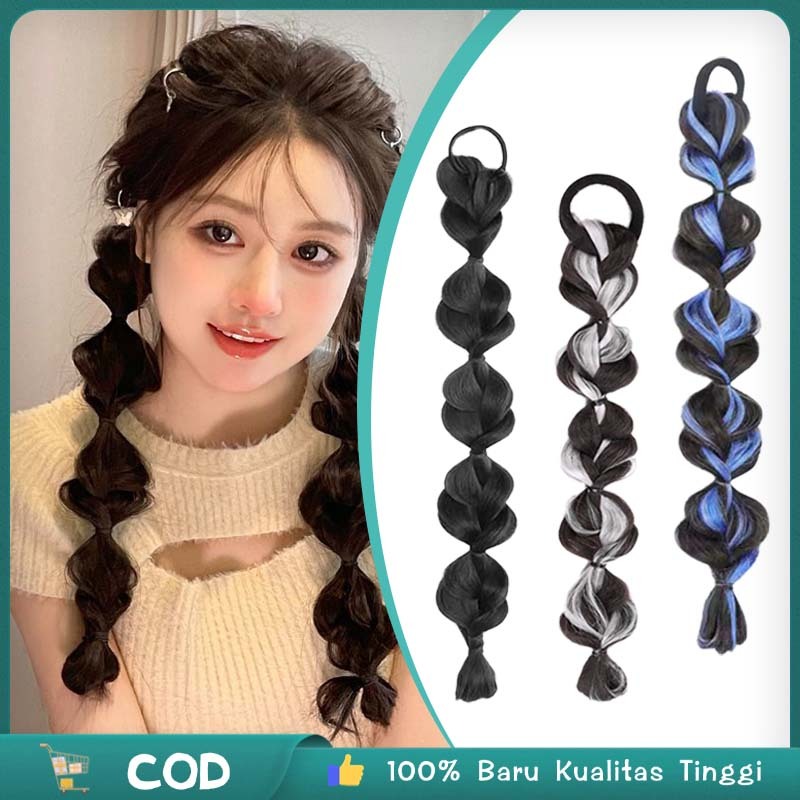 Kepang Rambut Personalities Kepang Rambut Palsu Wig Kepang Panjang Kuncir Rambut Palsu