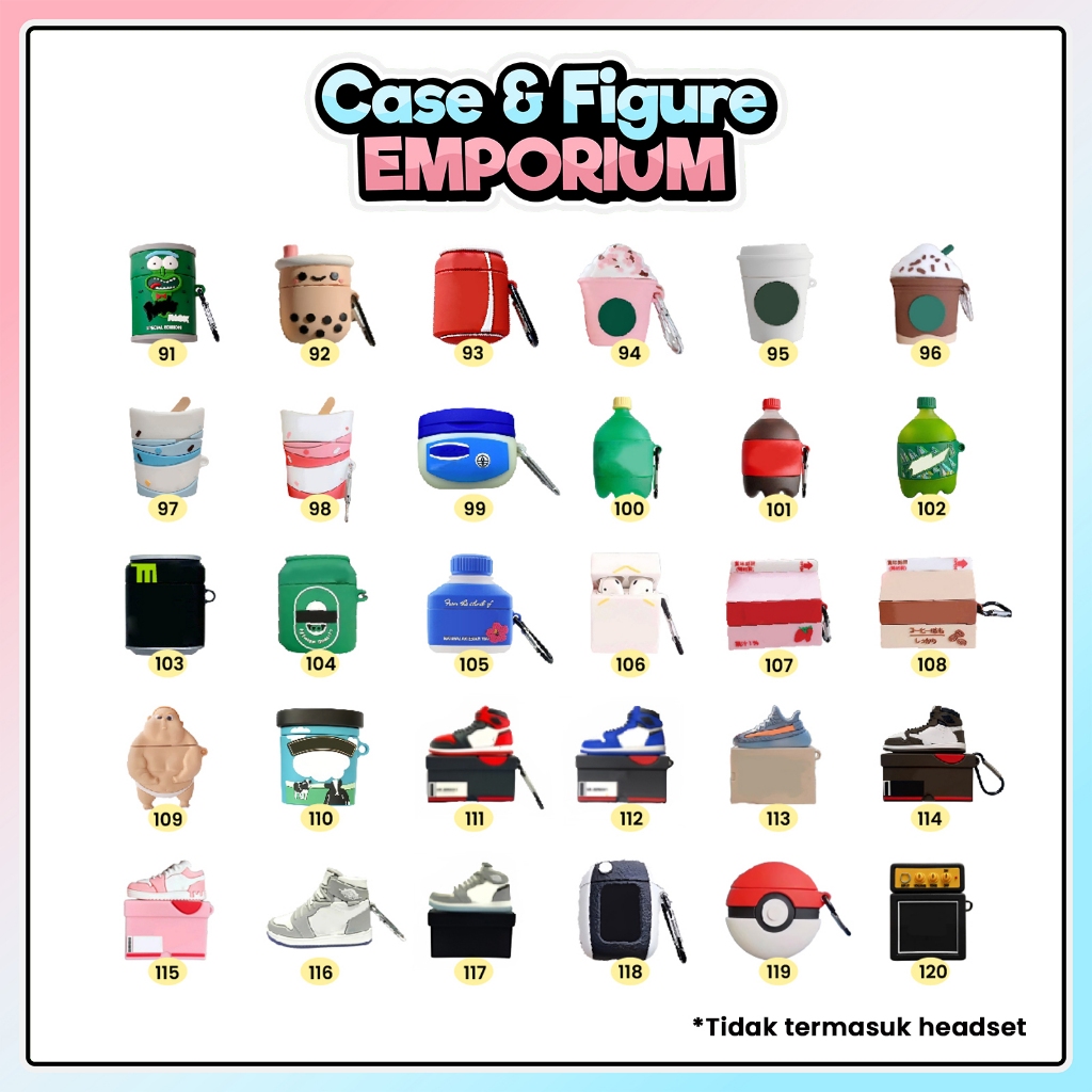 [T] Airpods Case Gen 3 Karakter Soft Silicone Minibest M4 Rooker The Voice Nano Pro GBA