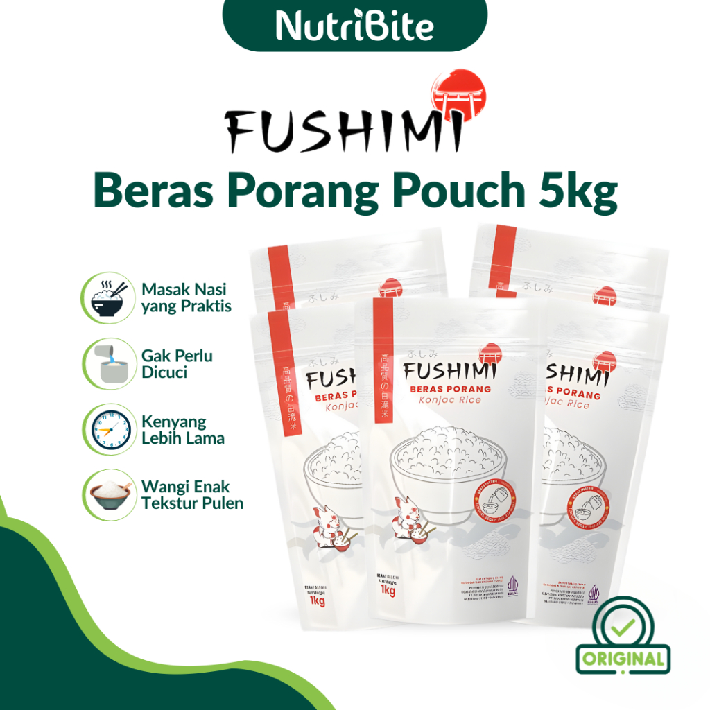 Beras Porang Fushimi 5kg Konjac Rice  Premium Original