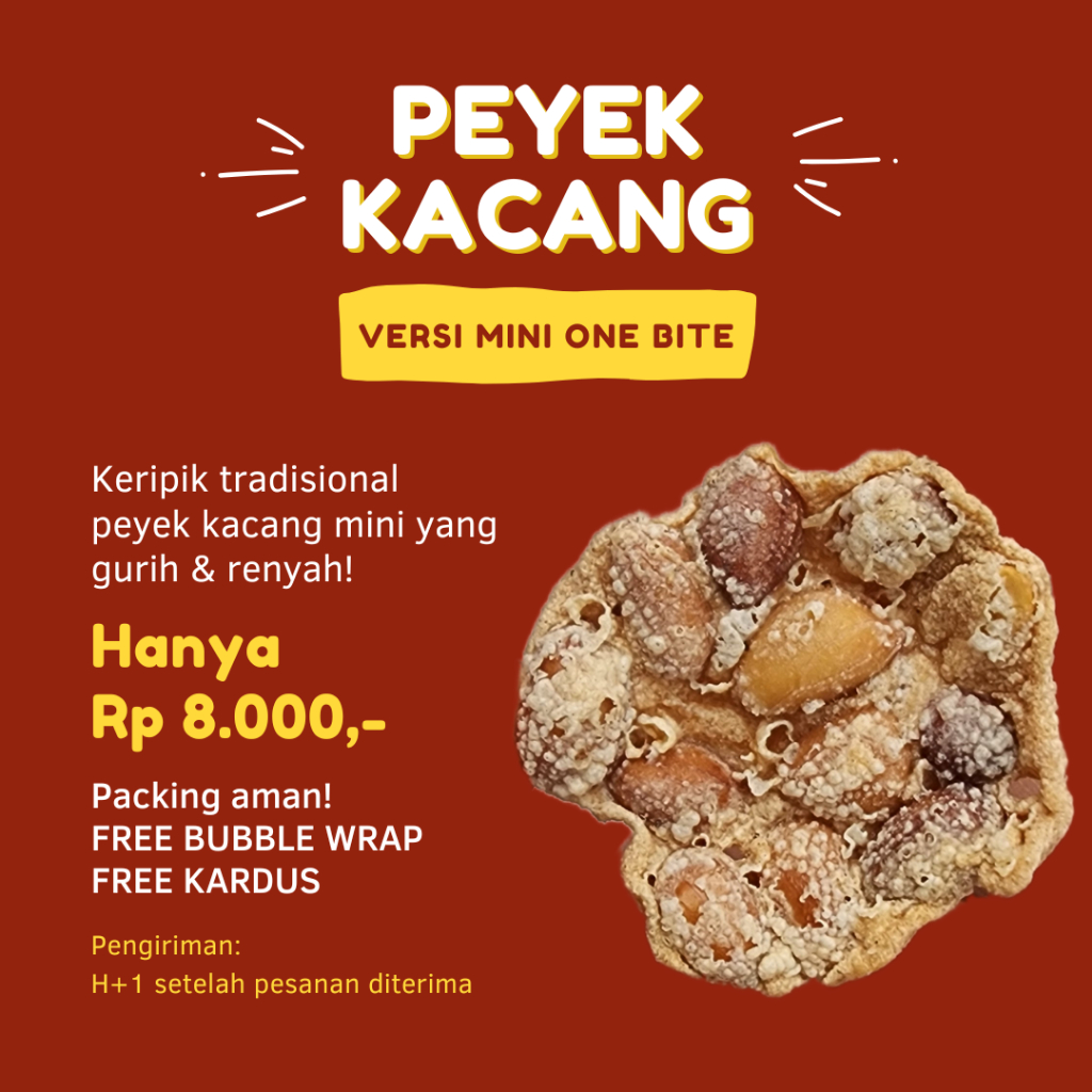 Peyek Kacang Mini Khas Jogja