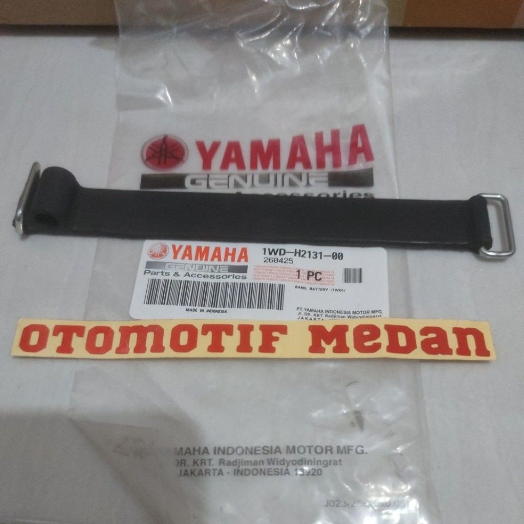 Karet Tali Ikat Sabuk Aki Baterai Batere Band Batteray Yamaha R25 R 25 MT25 MT 25 1WD-H2131-00 Asli 