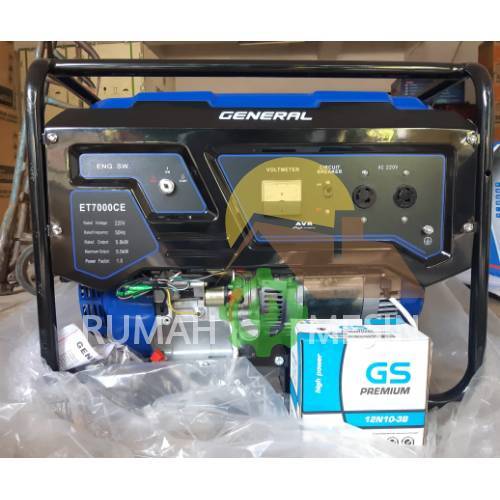 Genset 5000 Watt Genset General Power ET 7000 CE Double Stater