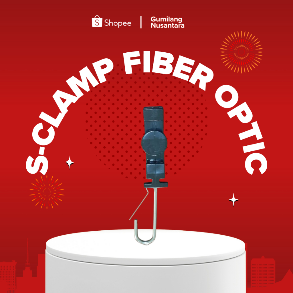 S CLAMP FIBER OPTIC / S-KLEM PENGAIT FIBER OPTIK