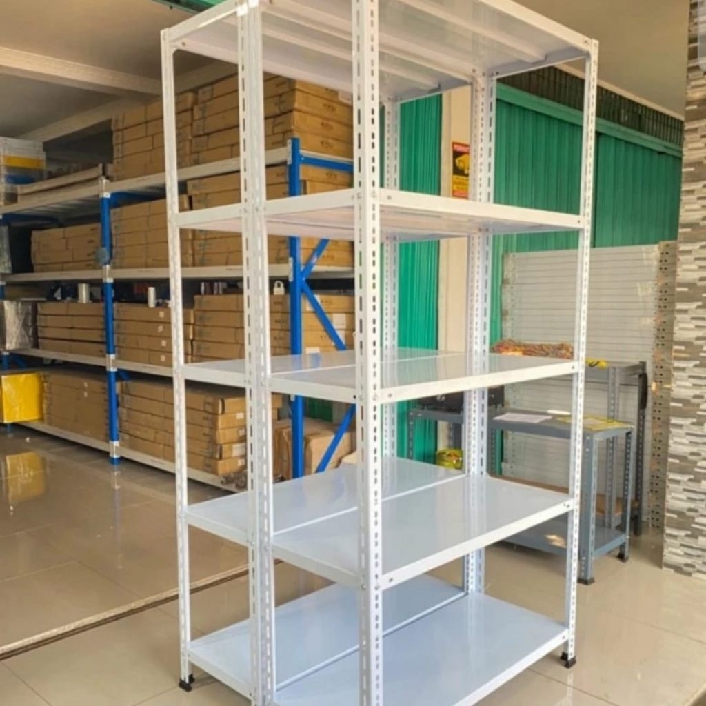 Rak Besi Siku, T200xL40xP100, Rak gudang, Rak barang, Rak besi, TEBAL PREMIUM