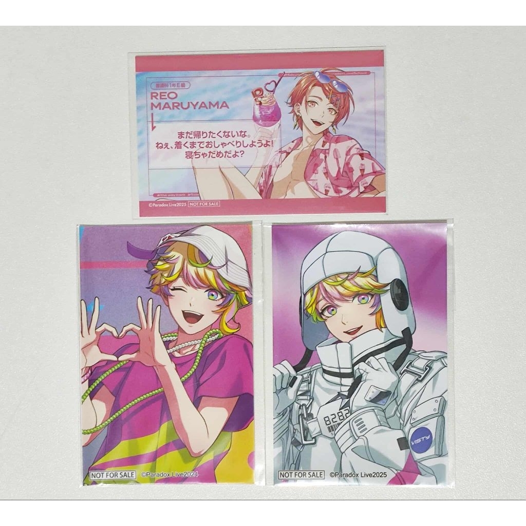 Paradox Live Dope Space Sticker Card Misuji Kantaro Reo Maruyama