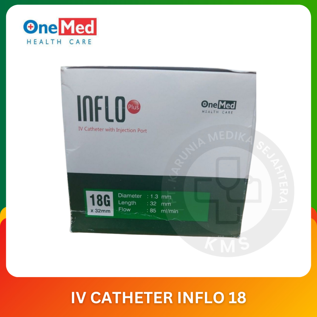 ONEMED IV CATHETER INFLO 18