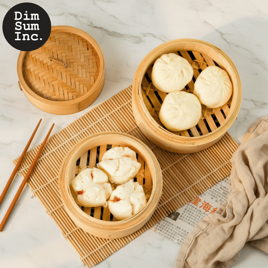 PAKET KOMBO PAO DIMSUM INC - Chicken Curry Pao + Char Siu Pao ( Bakpao Kari Ayam / Bakpau Kari Ayam 