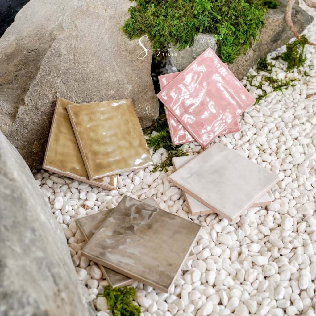 PLAZA UNDULATE SERIES - Keramik Aesthetic Singres Backsplash Dinding