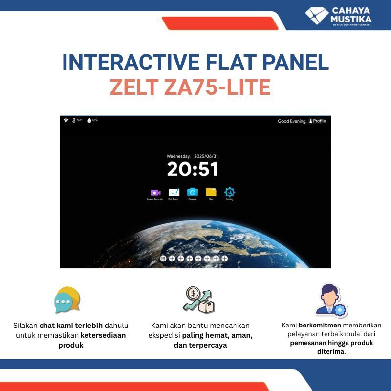 Interactive Flat Panel 75 inch/Interactive Flat Panel display/Interactive Smartboard Zelt ZA75-Lite