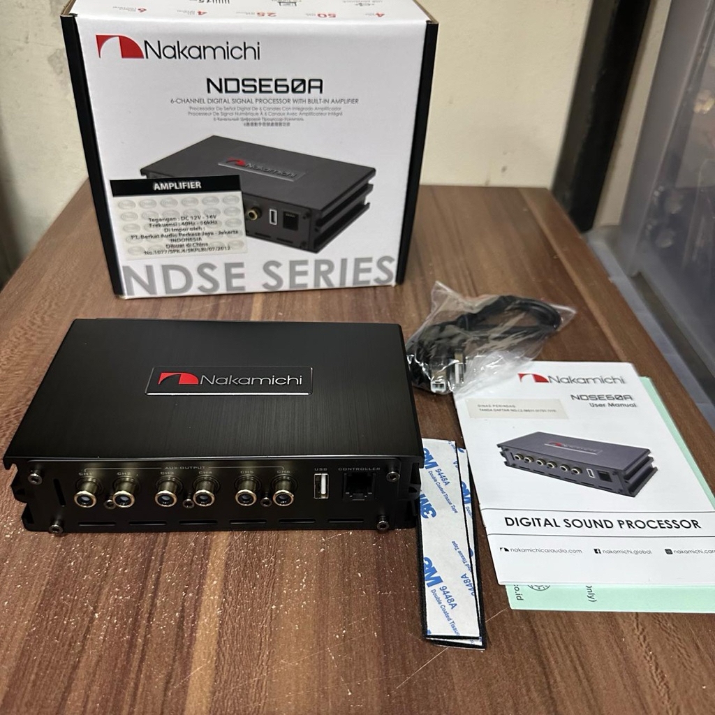 Digital Signal Processor Built In Amplifier Nakamichi NDSE60A / DSP Mobil Nakamichi