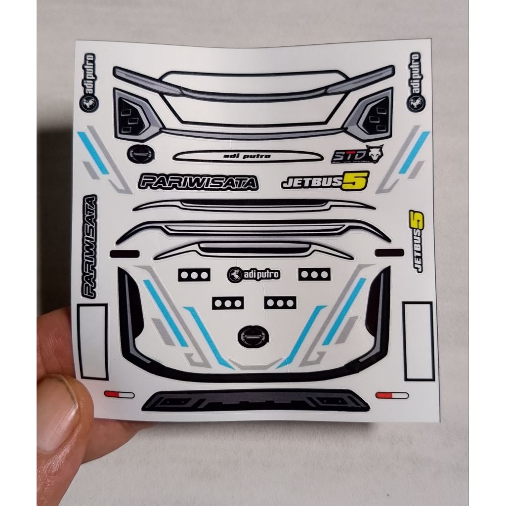 Sticker Lampu Bus / Sticker Headlamp JB5 / Sticker Miniatur bus Jb5 dan jb3