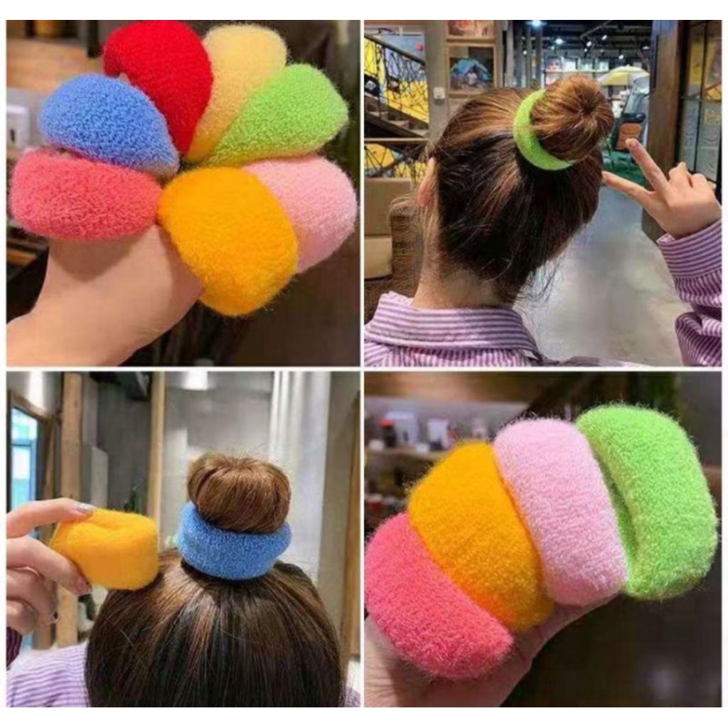 Ikat rambut donat jumbo/ikat rambut murah/ikat rambut donat