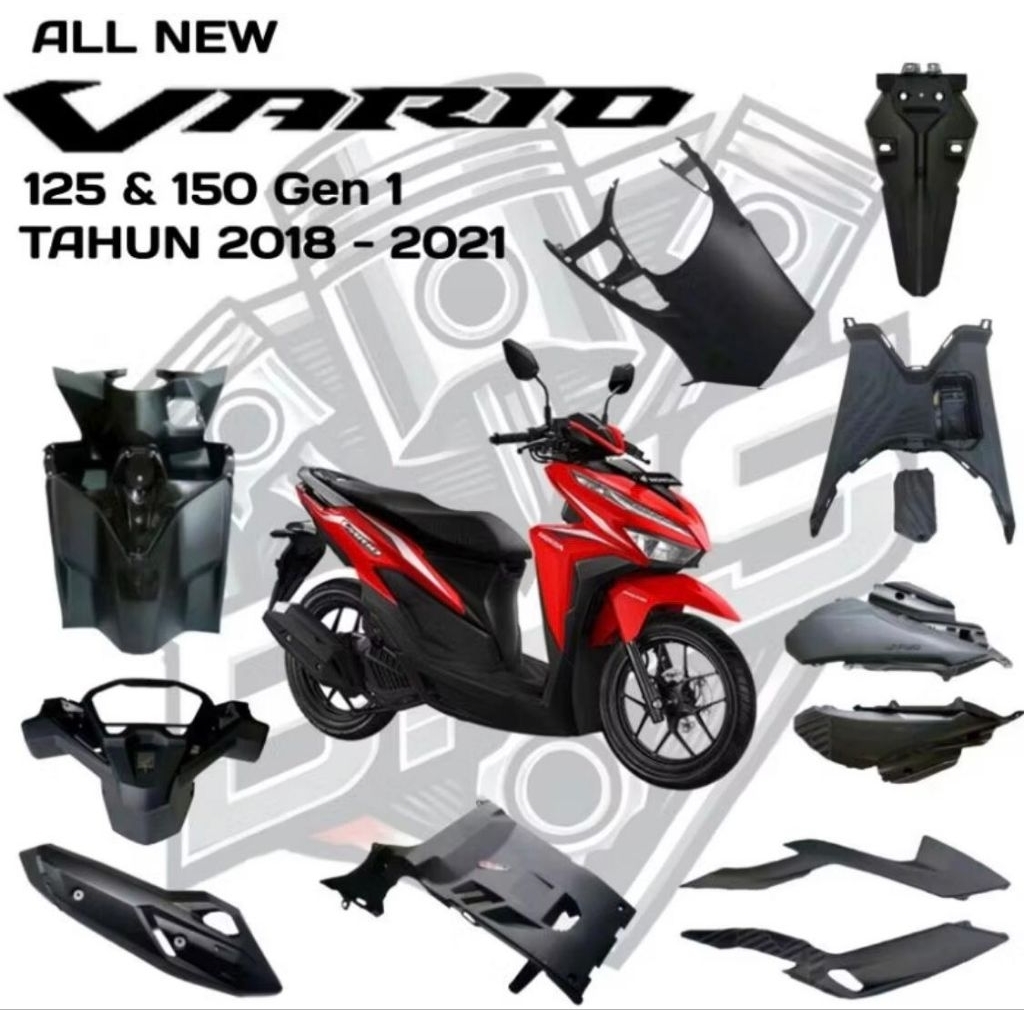 Body Motor Honda All New Vario 125 / 150 Gen 1 Tahun ( 2018 - 2021 ) BODY KASAR Vario New eSP LED