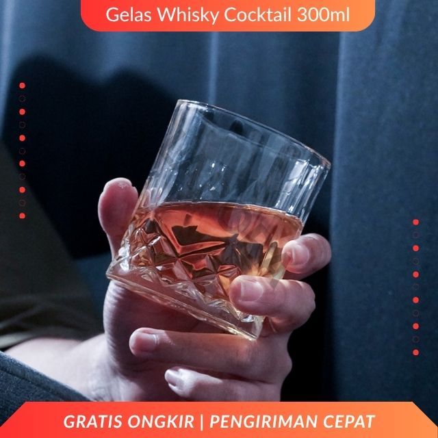 Wiski Glass Gelas Kaca Gelas Air Minum Gelas Kristal Whiskey Gelas Bir