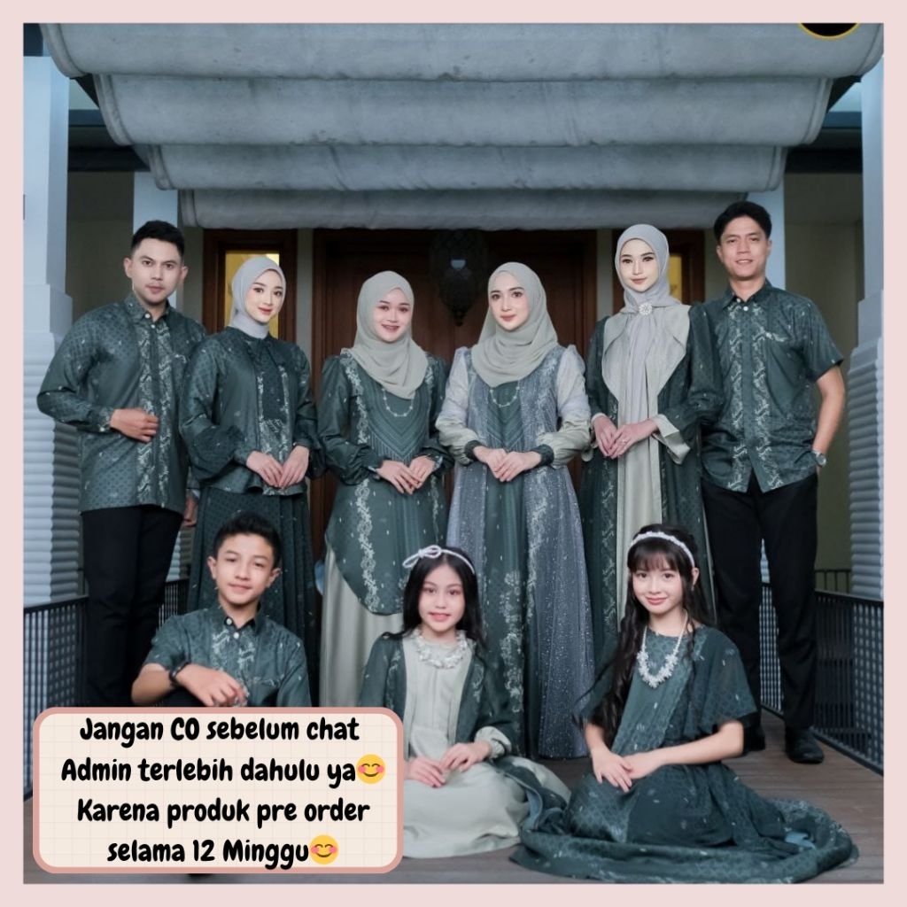 Ratu Tribuana sarimbit lebaran 2026 by Isa luxury OPEN PRE ORDER (READY FEBRUARI 2026) Family set co