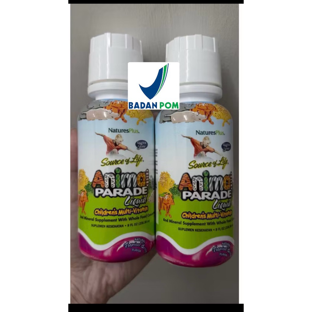 BPOM Nature’s Natures Plus Animal Parade Liquid Syrup Children Multivitamin Import ORI USA 236 ml