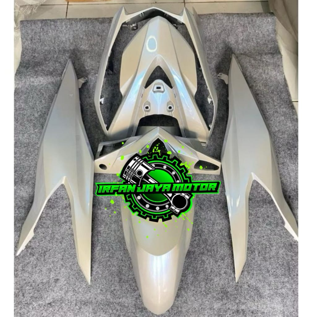 Cover body Full Halus Honda Beat deluxe Silver lembayung biru 2020 2023