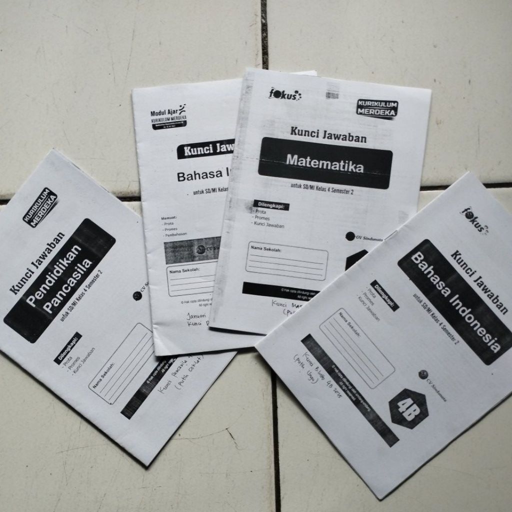 KUNCI LKS KELAS 4 FOKUS