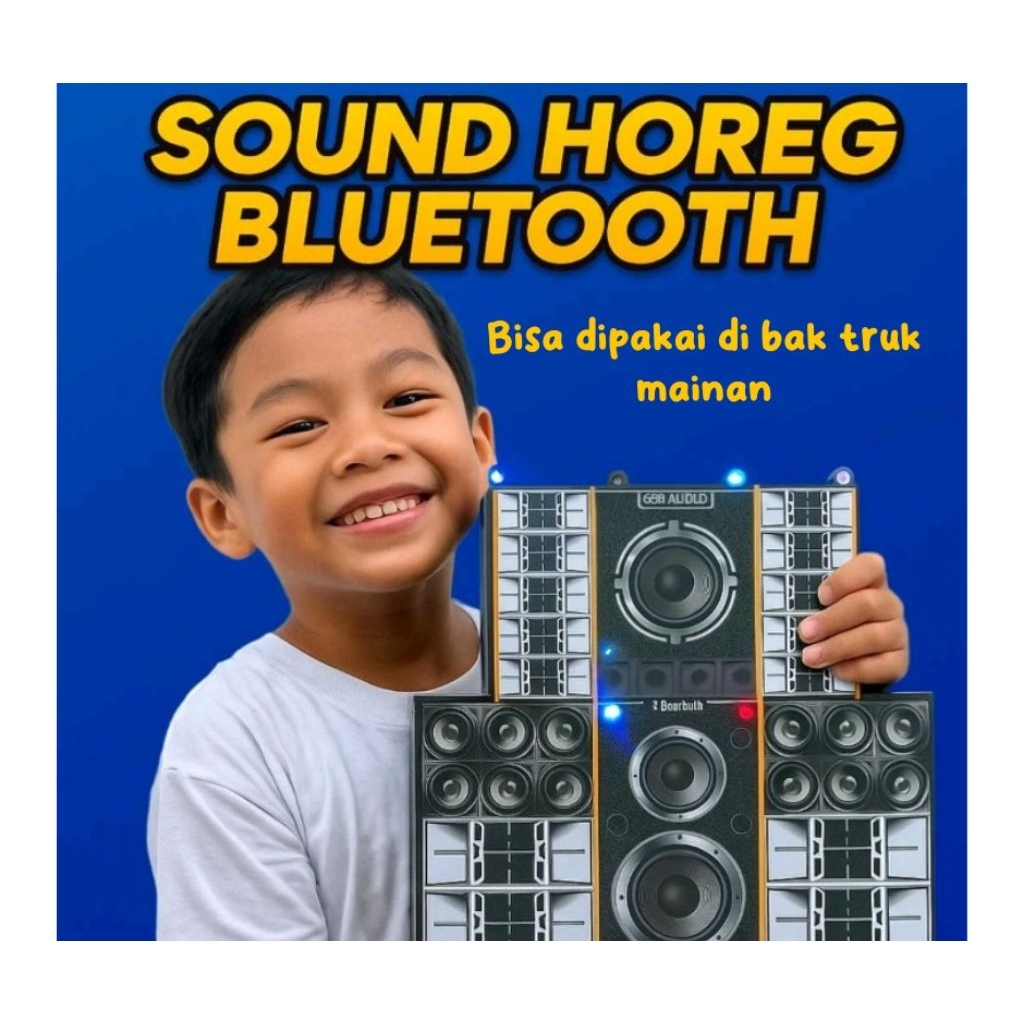 sound horeg mainan anak bluetooth bisa putar lagu lewat handphone batere charger, sound miniatur uku