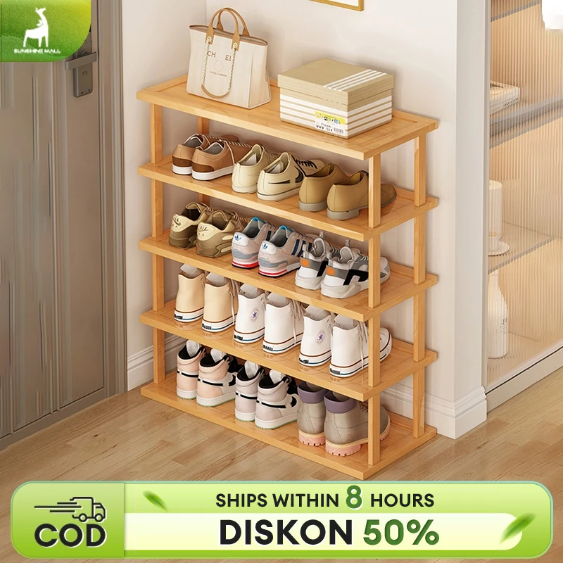 Rak Sepatu Susun Kayu 65cm Rak Sepatu Minimalis Rak Sepatu Rumah Rak Sepatu Kayu Berdiri Aesthetic