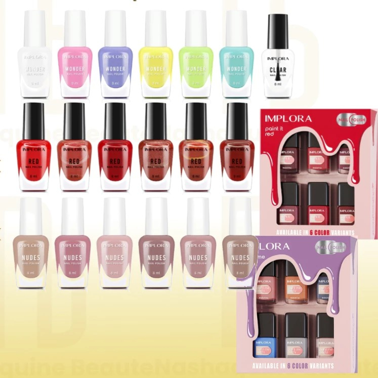 Kutek Implora Nude BPOM Cat Kuku Non Peel Off