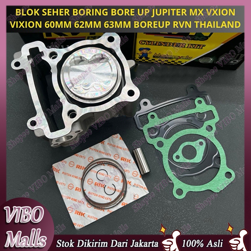 [Jakarta-Pengiriman 24 jam] 63mm Blok seher Cylinder Blok seher boring komplit bore up 63 mm Nmax Ae