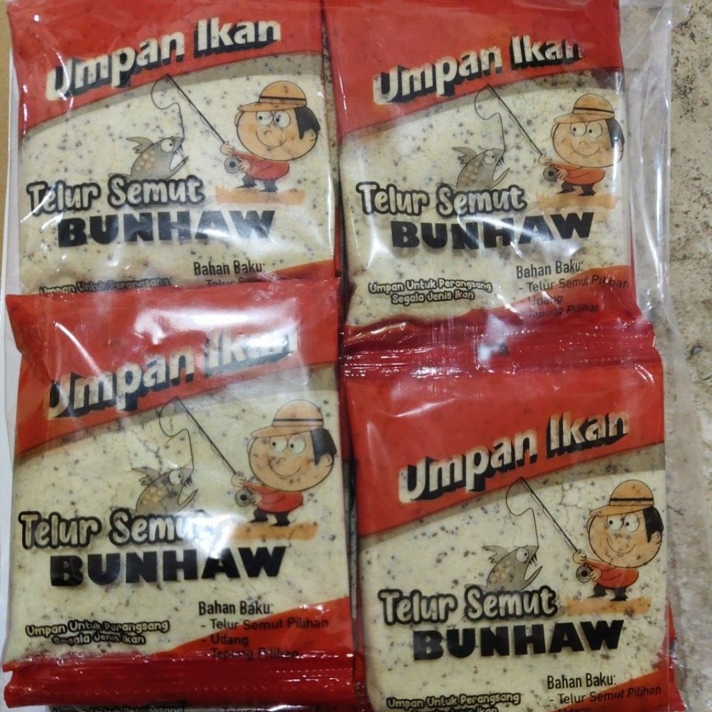 20 bngks umpan pelet putih telor semut pengganti pua dan kroto