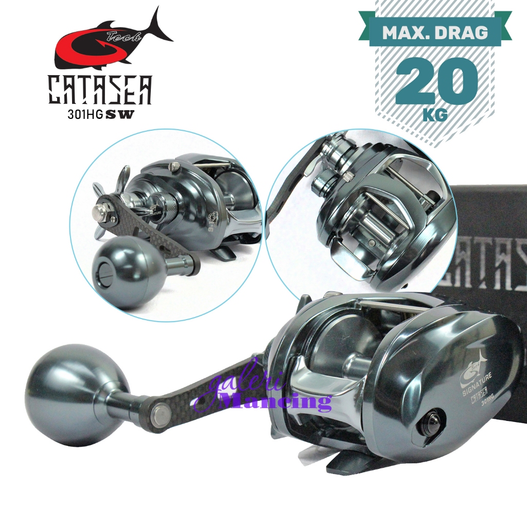 Reel OH G-TECH CATASEA 301 HG | SaltWater | Laut Dasaran Jigging Over Head Resmi GTech