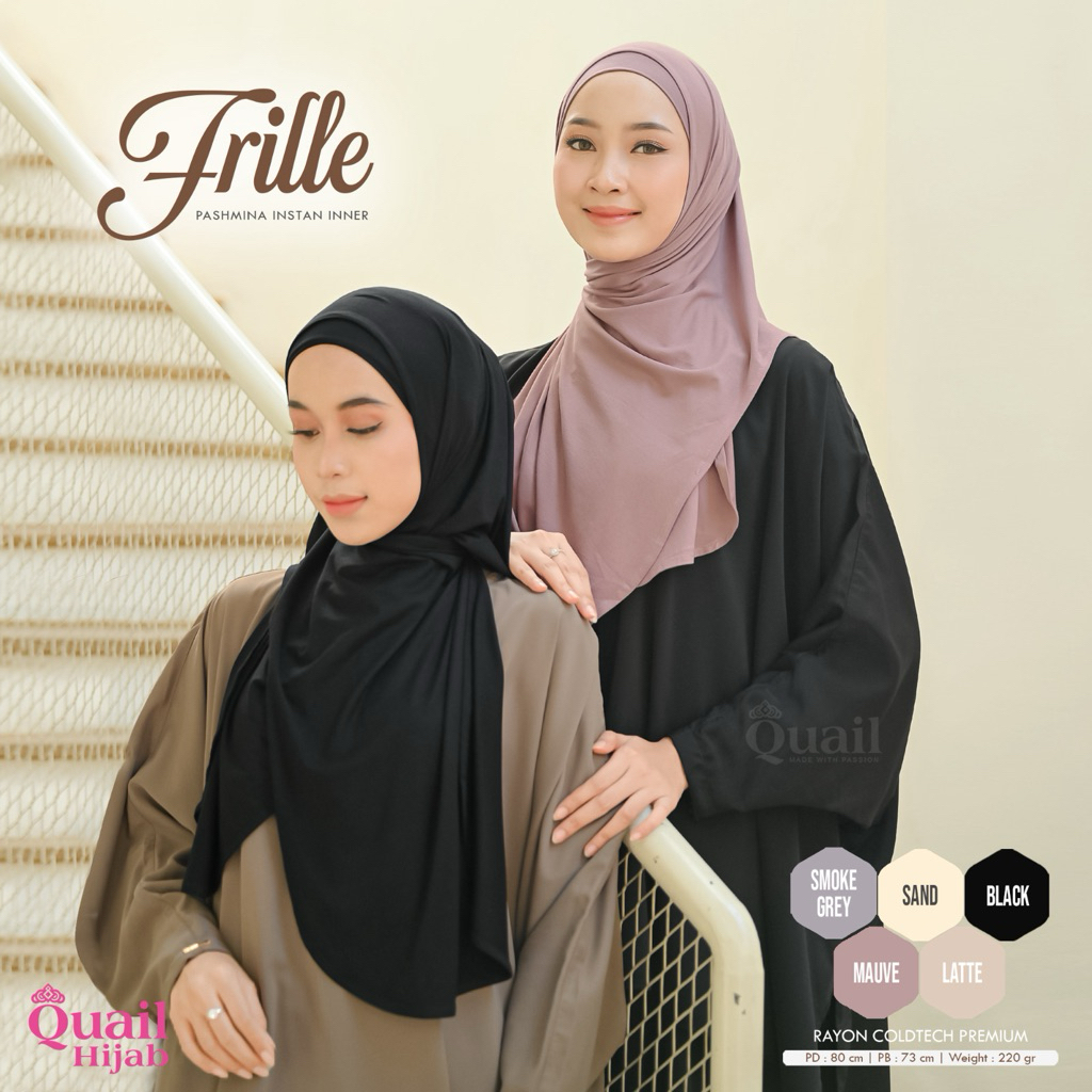 Quail Hijab - FRILLE PASHMINA INSTAN ORI QUAIL HIJAB