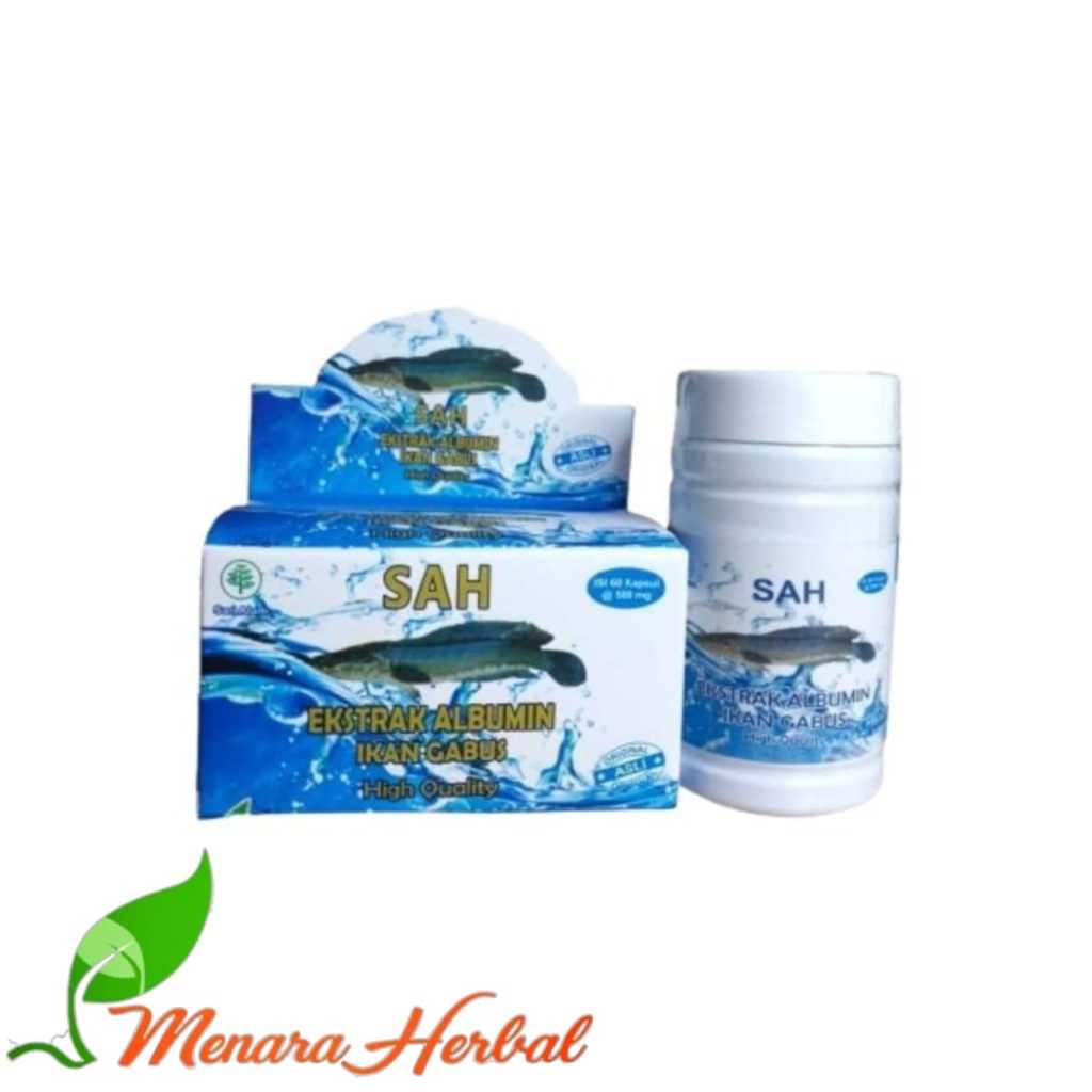 SAH Ekstrak Albumin Ikan Gabus 60 Kapsul ORIGINAL