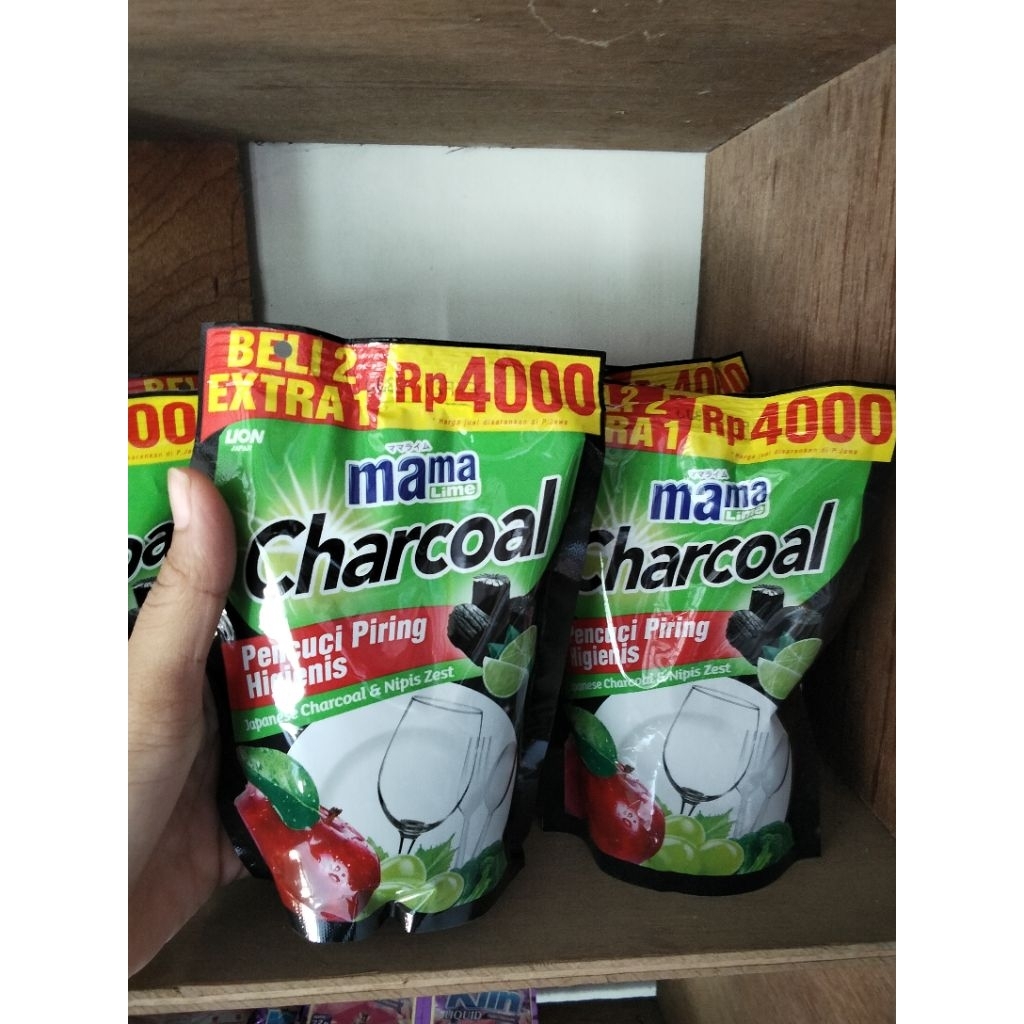 MAMA LIME CHARCOAL. 4RB BELI 2 GRATIS 1 (3pcs)