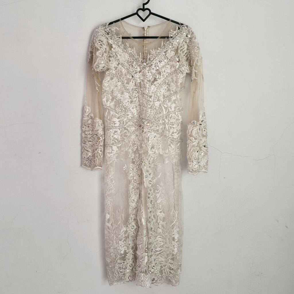 Preloved Kebaya Wedding Payet | Kebaya Pernikahan Payet Warna Putih