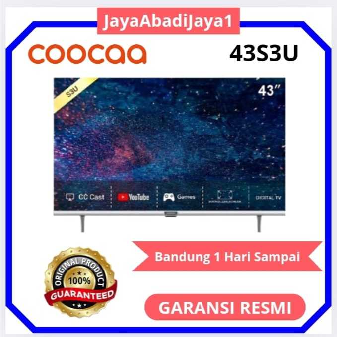 COOCAA 43 inch Digital Smart TV (Model : Coocaa 43S3U)