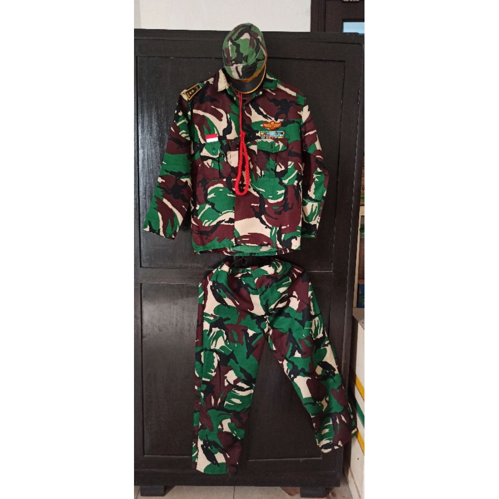 Preloved Baju profesi anak perempuan TNi / AD / kostum anak