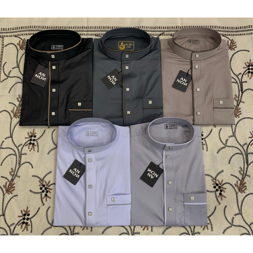 BAJU KOKO ANNUN SAUDI LIS JAHIT BORDIR