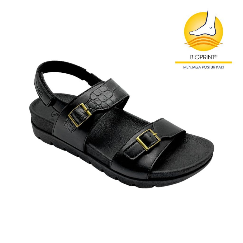 Scholl Alba Black Sandal Wanita