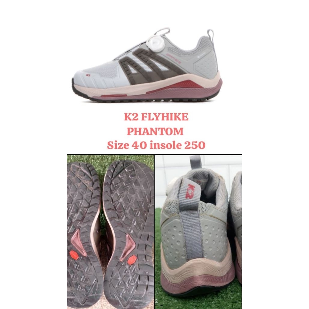 Sepatu hiking outdoor trekking trail runn K2 FLYHIKE PHANTOM GORETEX BOA SYSTEM (40-250)